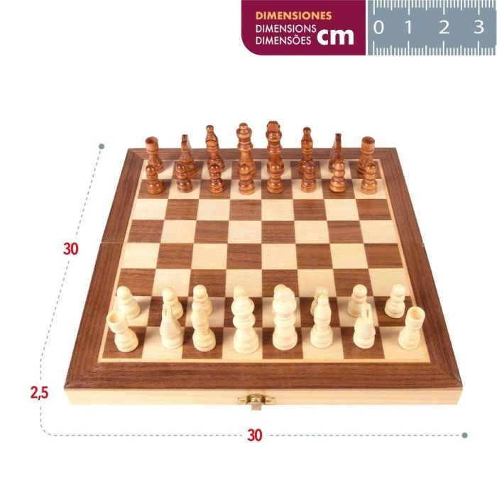 Ajedrez CB Games Madera (6 Unidades) 2 Ajedrez CB Games Madera (6 Unidades) 2