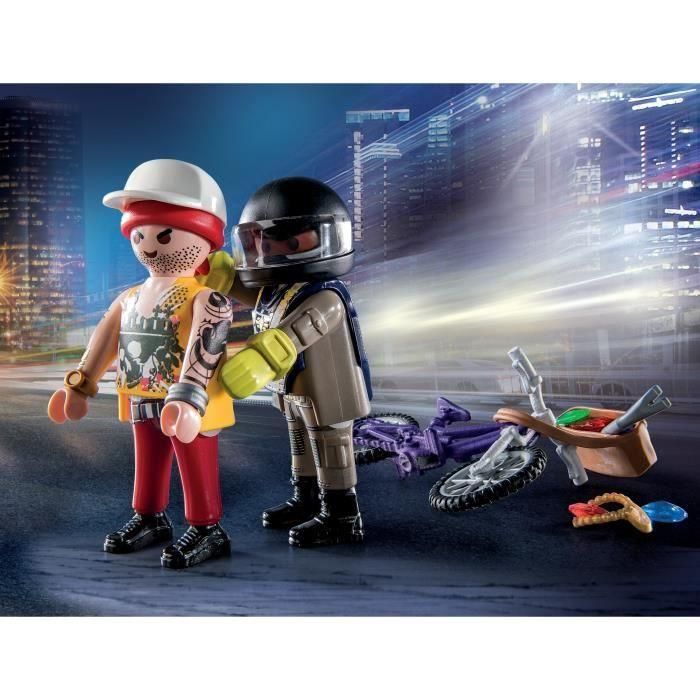 Fuerzas especiales y ladrón playmobil city action 3