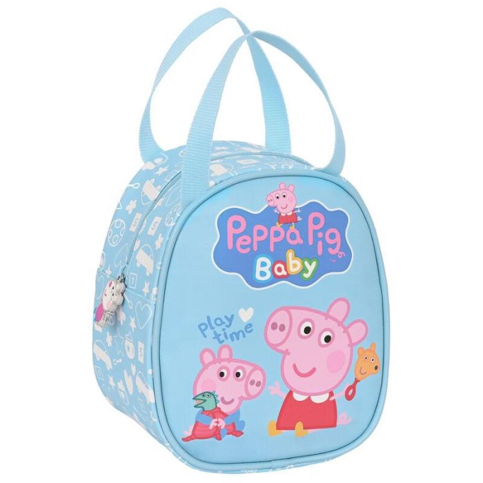 Portameriendas Térmico Peppa Pig Baby Azul 19 x 22 x 14 cm