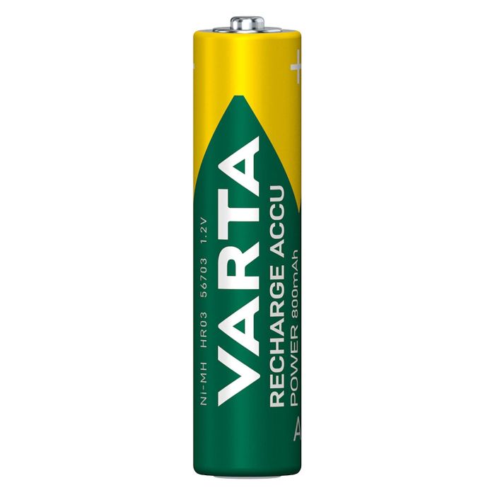 Varta 56703101404 Pilas Recargables Ni-MH HR03 AAA 800mAh Accu Power 4uds
