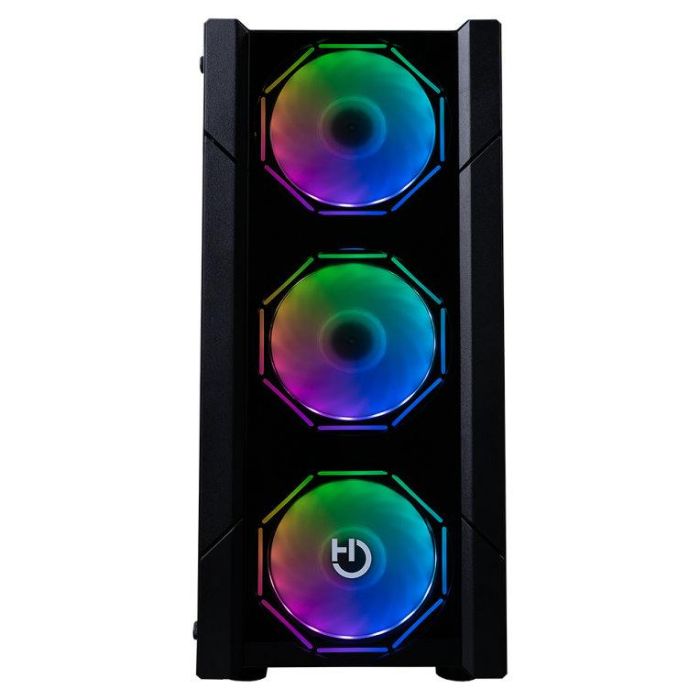 Hiditec V30 ARGB Torre Gaming PC Negra con Iluminación Hexagonal ARGB, Cristal Templado y 4 Ventiladores Incluidos para ATX 1 Hiditec V30 ARGB Torre Gaming PC Negra con Iluminación Hexagonal ARGB, Cristal Templado y 4 Ventiladores Incluidos para ATX 1