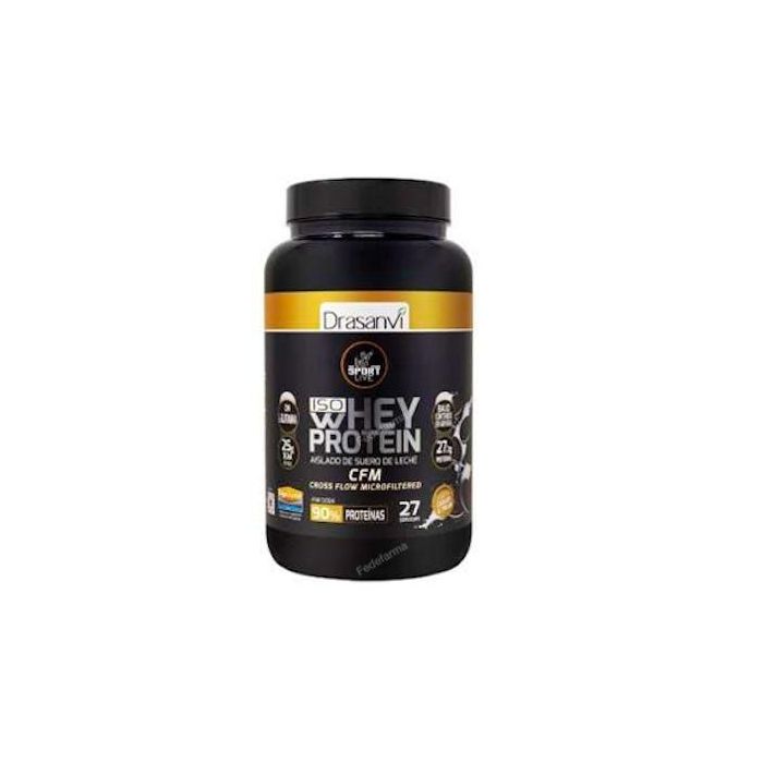 DRASANVI SPORT LIVE Whey Protein Aislado Cookies And Cream 800G, alta pureza, bajo en carbohidratos, con enzimas digestivas