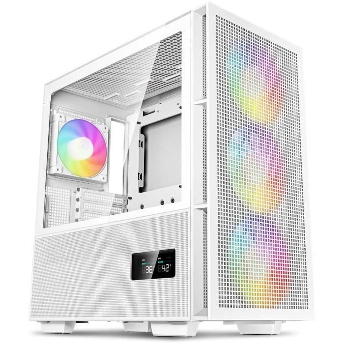 Deepcool Caja Ordenador Gaming CH560 Digital con Ventiladores ARGB, Soporte ATX, E-ATX, Cristal Templado