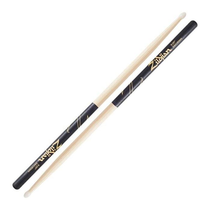 Baquetas Zildjian 7A Hickory Dip Natural Negro 2 Baquetas Zildjian 7A Hickory Dip Natural Negro 2