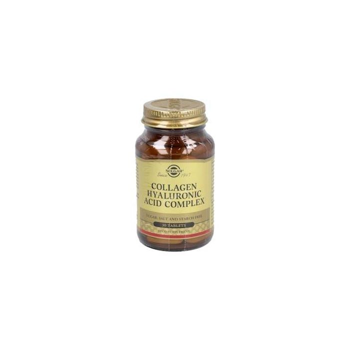 Solgar Ácido Hialurónico Complex 30 cápsulas con BioCell Collagen II® y Vitamina C para piel saludable