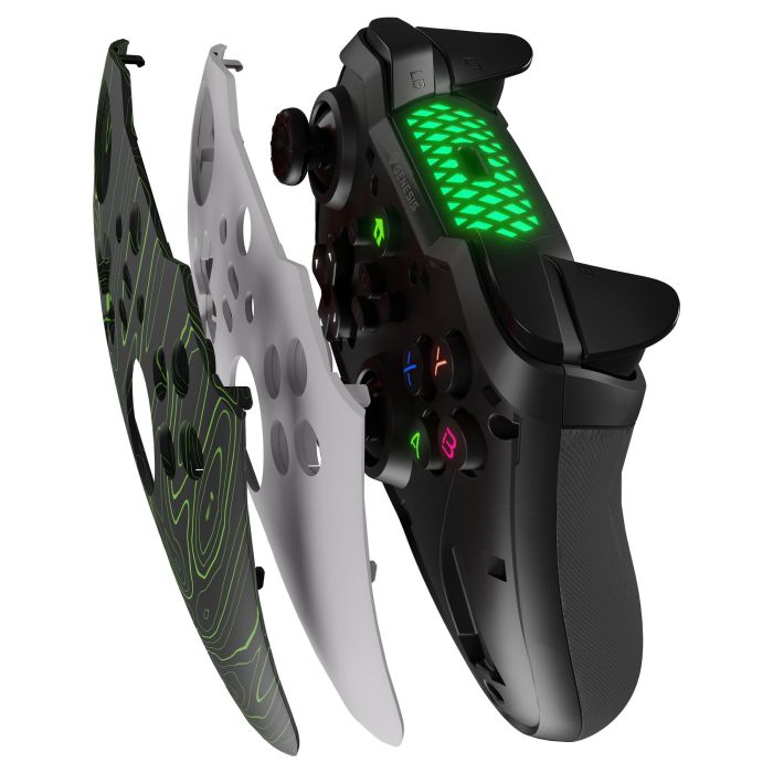 GENESIS Mangan 400 Blanco Gamepad Bluetooth Analógico/Digital para Android, MAC, Nintendo Switch, PC, iOS