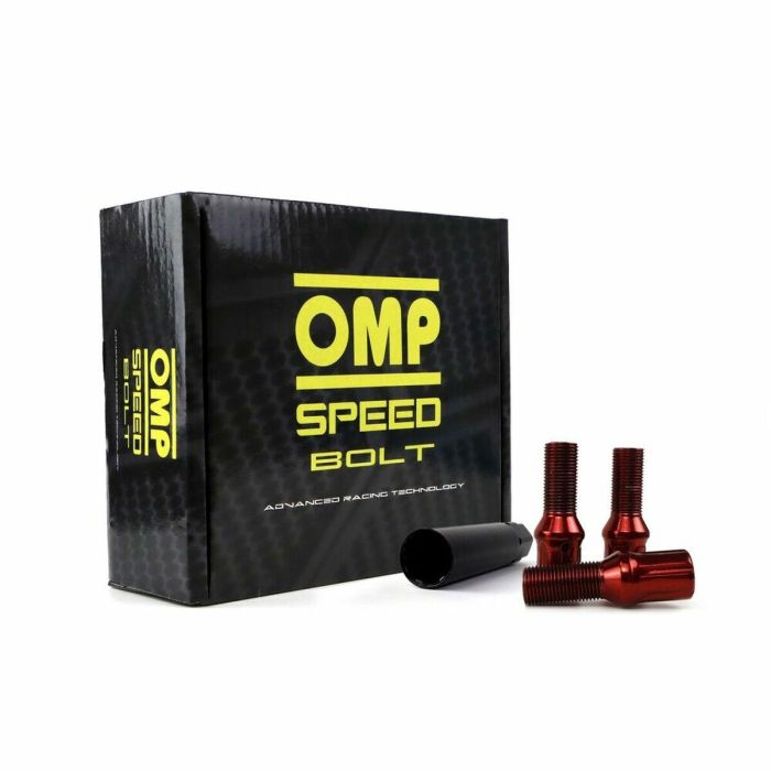 Set Tuercas OMP 27 mm Rojo 20 uds M14 x 1,25