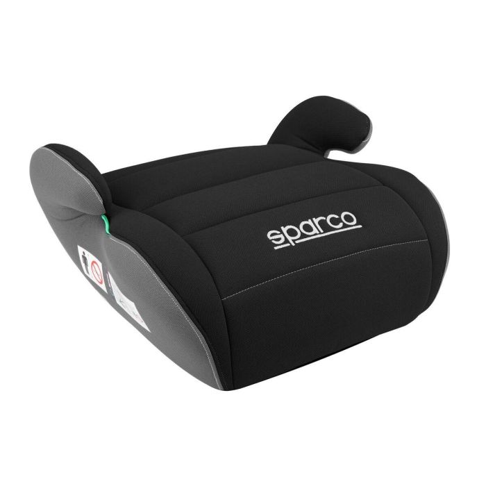 Sparco F100Ki S01929INR Alzador Niños ECE R129-03 I-Size Compatible 125-150cm (22-36kg) Negro Asiento Súper Cómodo con Espuma 3cm
