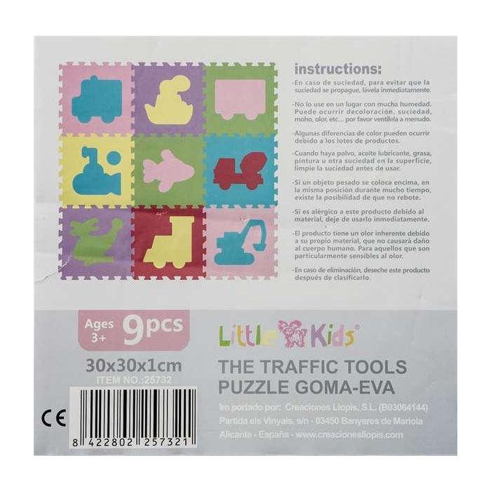 Creaciones Llopis Puzzle Maquinaria 30x30x1cm Set 9 Piezas 5