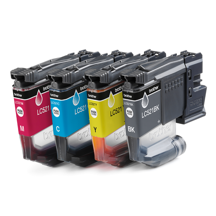 Multipack Brother Lc521 Val Negro Cian Magenta 1