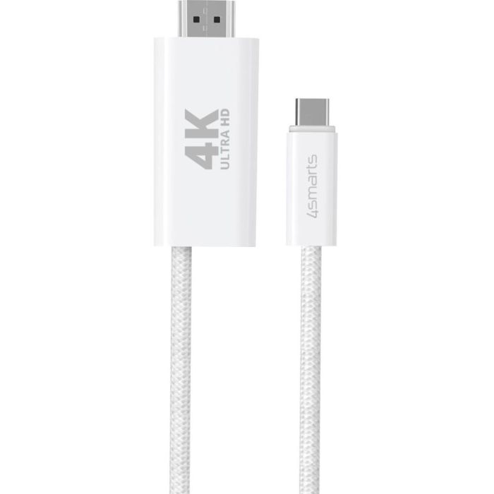 4smarts USB-C auf HDMI Kabel PD 2m. wei 3 4smarts USB-C auf HDMI Kabel PD 2m. wei 3