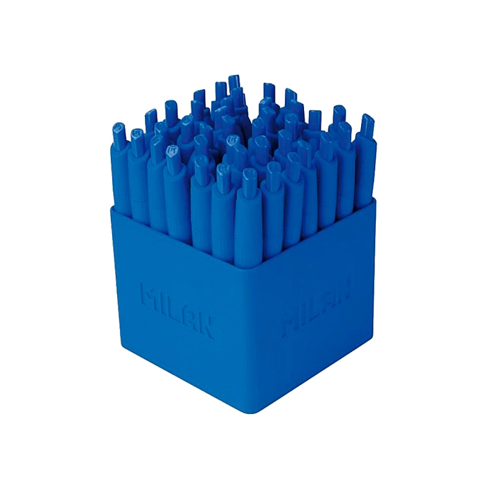 Milan Bolígrafo P1 Touch Mini Retractil 1 mm Azul Expositor 40 Unidades 1