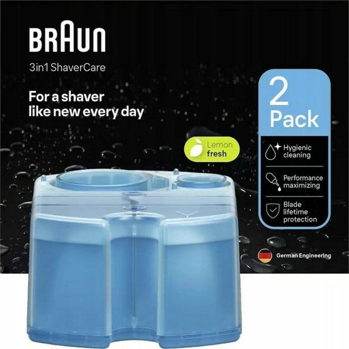 Braun BRA1738450882080 Cartucho de limpieza Clean & Renew CCR2 para estación SmartCare - Paquete de 2