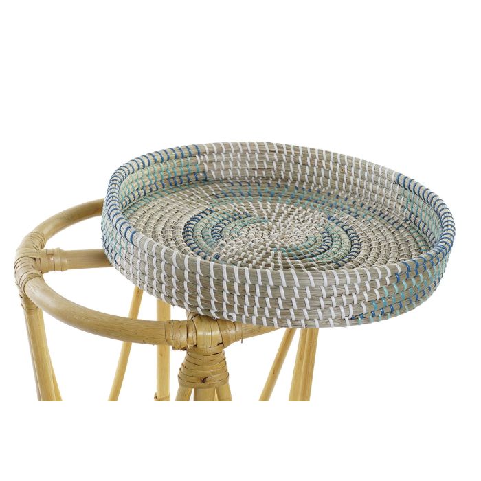 Reposapies Tropical DKD Home Decor Turquesa Natural 41 x 42 x 41 cm 3 Reposapies Tropical DKD Home Decor Turquesa Natural 41 x 42 x 41 cm 3