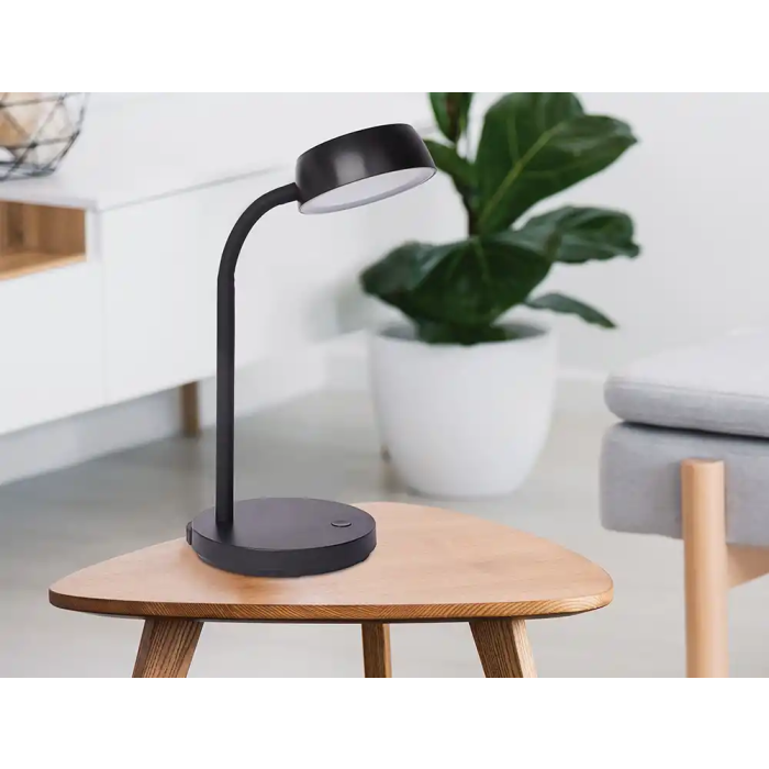 Maul Lámpara de escritorio LED 5W 585lm Luz Cálida Brazo y Cabezal Giratorios Negra 3