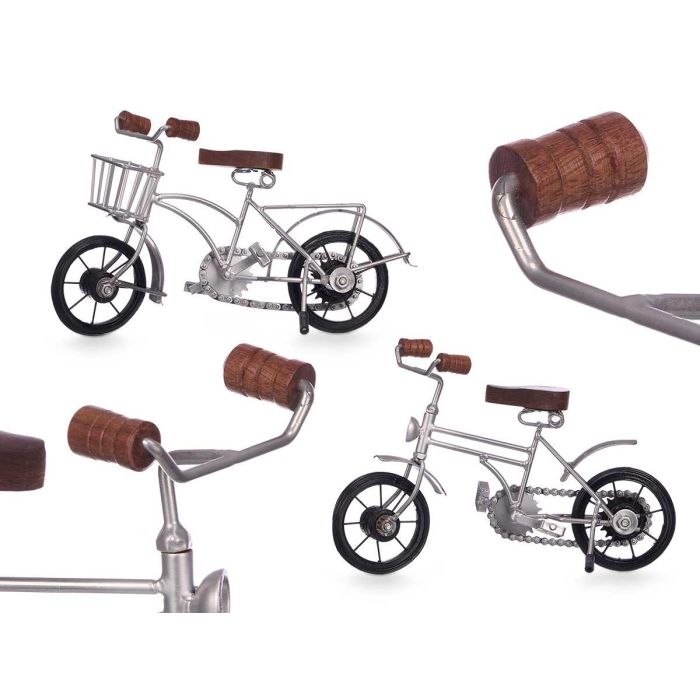 Bicicleta Pequeña Plateada Giftdecor 28x17x10 cm - Hierro, Madera, Plástico (12 Unidades) Bicicleta Pequeña Plateada Giftdecor 28x17x10 cm - Hierro, Madera, Plástico (12 Unidades)