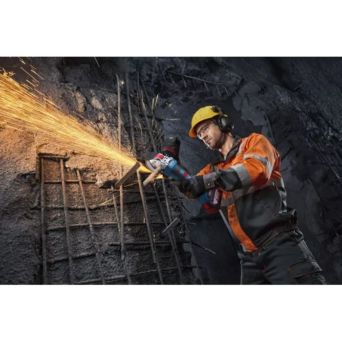 Bosch Professional Amoladora Angular Inalámbrica GWX 18V-11 PS - 18V - 125 mm con Sistema X-LOCK para Rápido Cambio de Accesorios