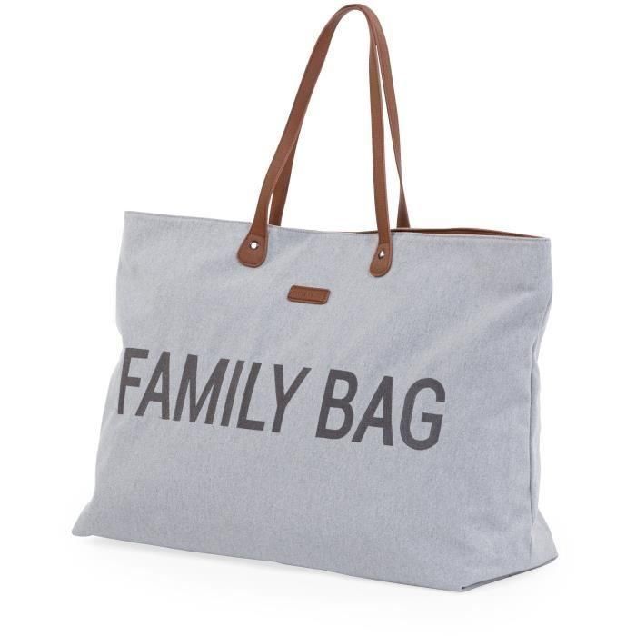 Bolso cambiador - CHILDHOME - Bolso familiar - Lona - Gris 1 Bolso cambiador - CHILDHOME - Bolso familiar - Lona - Gris 1