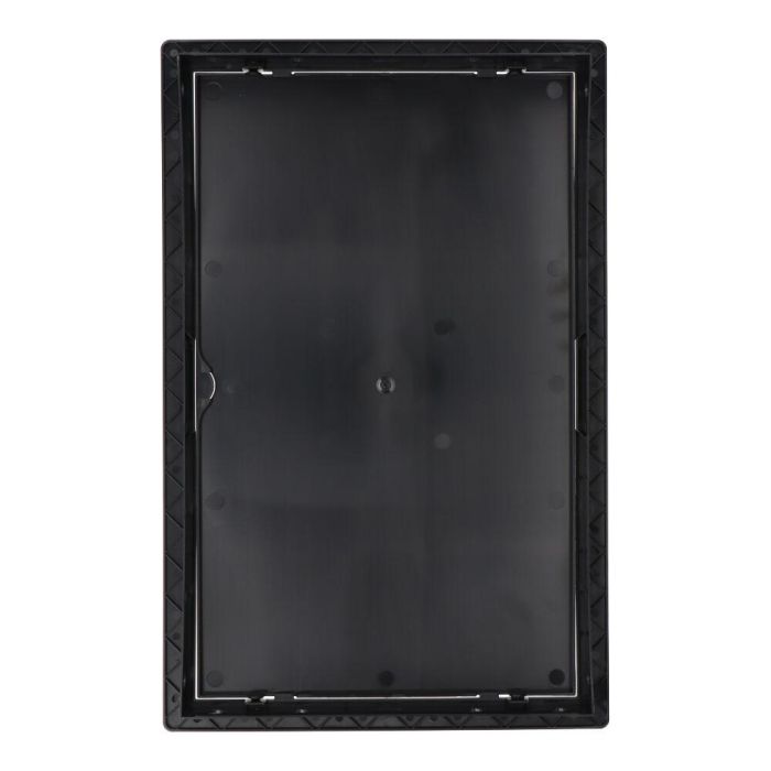 Edm Tapa de registro rectangular empotrable ABS 25x40cm gris antracita apta para pladur 1 Edm Tapa de registro rectangular empotrable ABS 25x40cm gris antracita apta para pladur 1