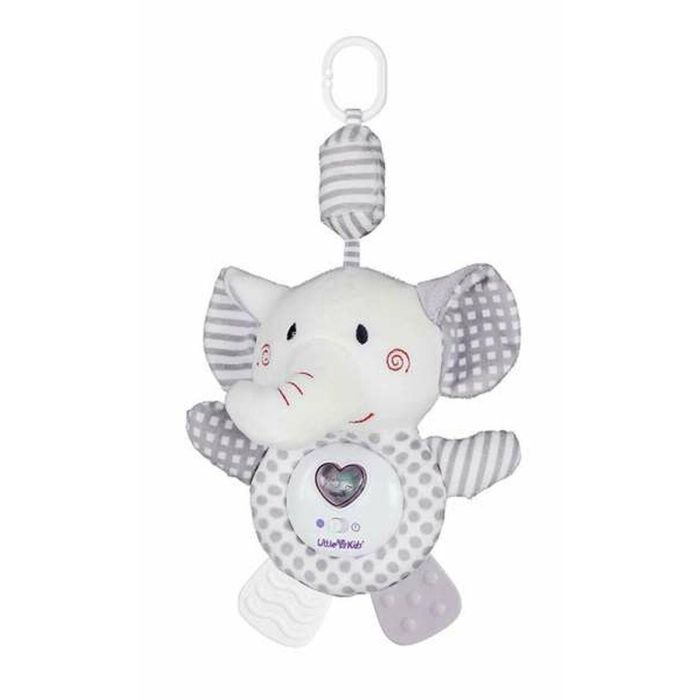 Colgante cuna corazon luminoso/ musical elefante 35 cm