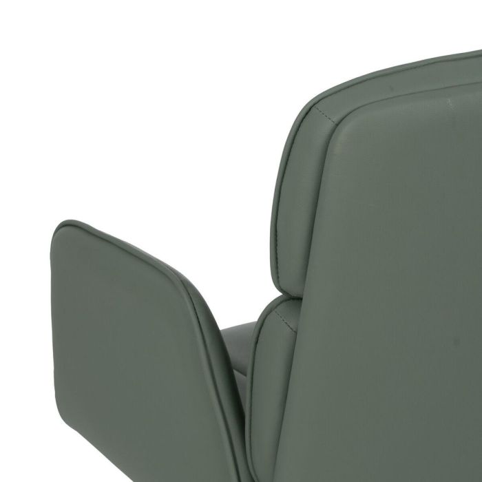 Silla de Comedor Verde Gris Nailon Poliéster Espuma Madera Hierro 57 x 60,5 x 85 cm 3