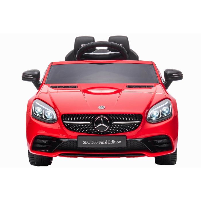 Tachan Coche de Batería Mercedes-Benz SLC 12V Rojo con Licencia, Doble Motor, Luces, Sonidos y USB 2