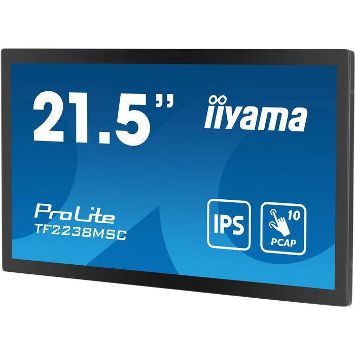 Monitor Iiyama 22" Tactil (TF2238MSC-B1) 1920X1080/ 600Cd /1000:1 / Hdmi/ Dp /2 X Usb/ 5Ms/ Mm / Uso Horiz-Verti-Boca Arriba / Vesa 100X100 /Negro 16 Monitor Iiyama 22" Tactil (TF2238MSC-B1) 1920X1080/ 600Cd /1000:1 / Hdmi/ Dp /2 X Usb/ 5Ms/ Mm / Uso Horiz-Verti-Boca Arriba / Vesa 100X100 /Negro 16