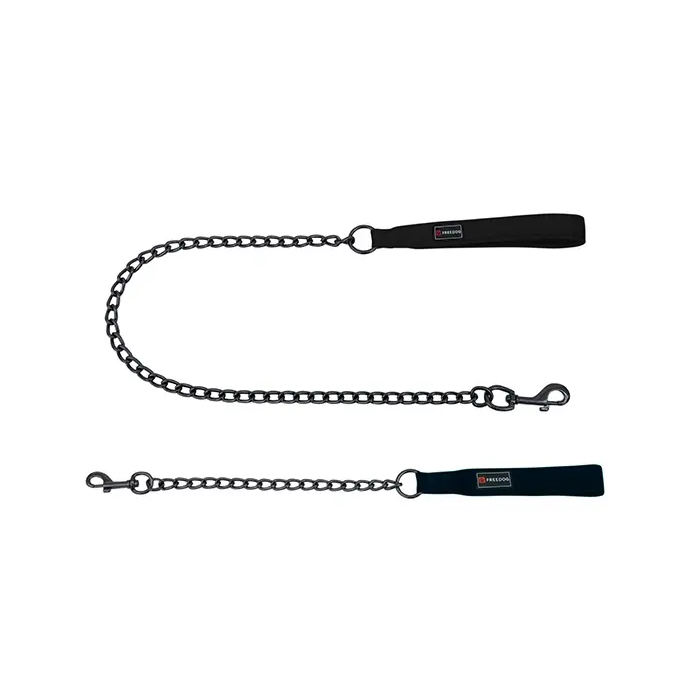 Freedog Correa de Metal Gun Negro 4 mm-25 mm x 60 cm