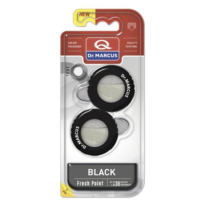 Ambientador para Coche Dr Marcus Fresh Point black 2,5 ml Plástico Fragancia 2 Piezas (2 Unidades) 2 Ambientador para Coche Dr Marcus Fresh Point black 2,5 ml Plástico Fragancia 2 Piezas (2 Unidades) 2