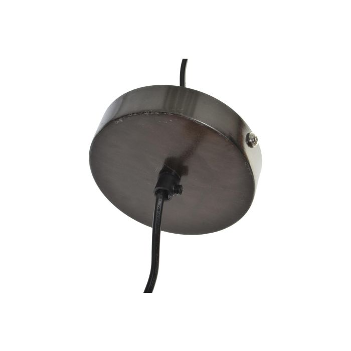 DKD Home Decor Lámpara de Techo Vintage Negra de Metal, Acabado Desgastado, 1 Bombilla E27 60W, 15x15x30 cm 2