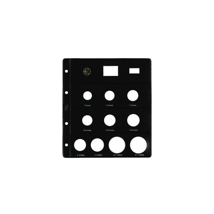 Funda Para Album De Monedas Pardo Tipo Claraboya Euros 10 Aloj. (Especial 12+12 ) 12 unidades