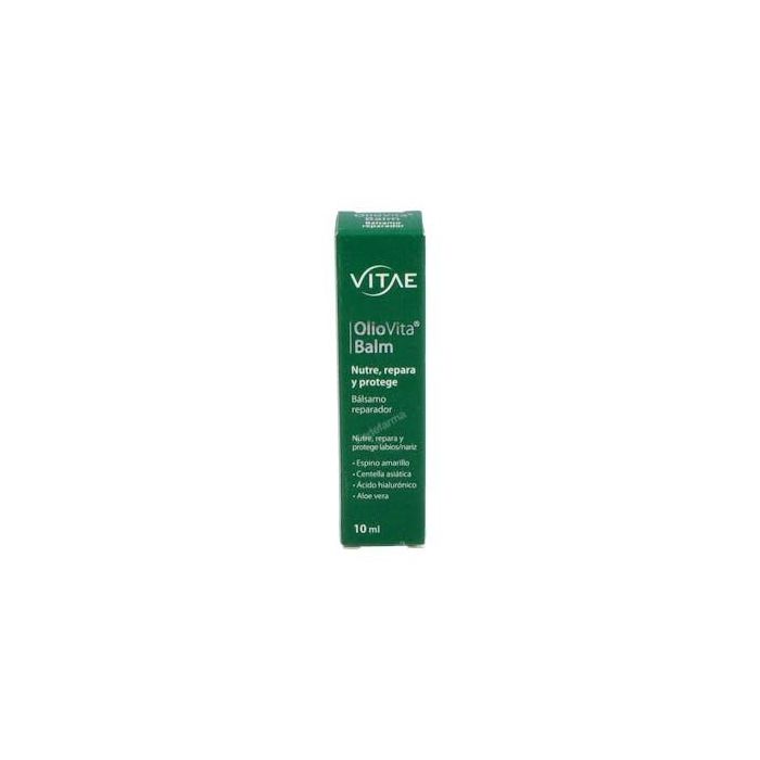 VITAE Oliovita Bálsamo Labial y Nasal 10ml - Nutre, Repara y Protege Labios Secos y Nariz Irritada