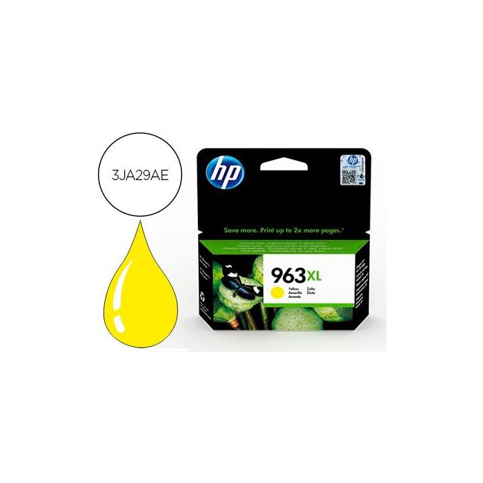 Ink-Jet Hp 963 XL Officejet Pro 9010 - 9020 - 9022 - 9023 - 9025 Amarillo 1600 Paginas