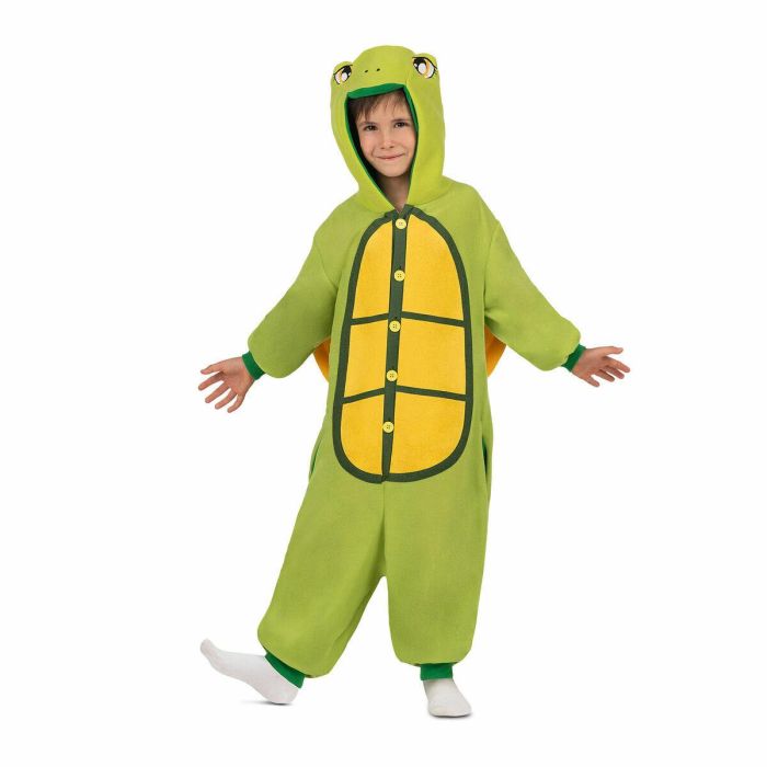 Disfraz tortuga talla unica child (kigurumi con capucha y cola) 5