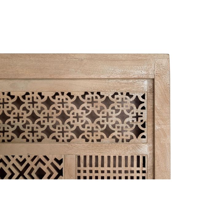 Giner y Colomer Vitrina Madera de Teca y Metal Natural 170x140x40 cm 5