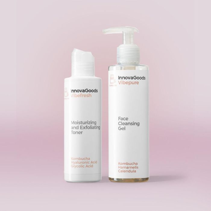 Pack Dúo de Limpieza Facial Kombucha InnovaGoods Pack Dúo de Limpieza Facial Kombucha InnovaGoods