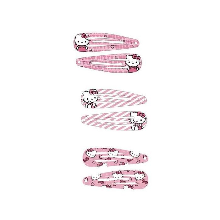 Accesorios pelo clips 6 piezas hello kitty 6.5 x 12.5 x 0.1 cm 1 Accesorios pelo clips 6 piezas hello kitty 6.5 x 12.5 x 0.1 cm 1