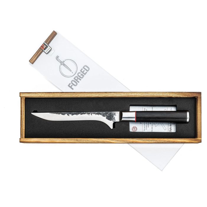 Forged Cuchillo Deshuesador FOR8720039625037 - Acero Japonés 440C, Mango Madera Dalbergia, 15 cm 1