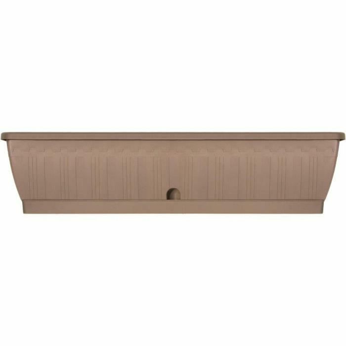 Garden Id 08200607 Jardinera Terraflor Taupe 80 cm, Duradera, con reserva de agua, reciclada y 100% reciclable