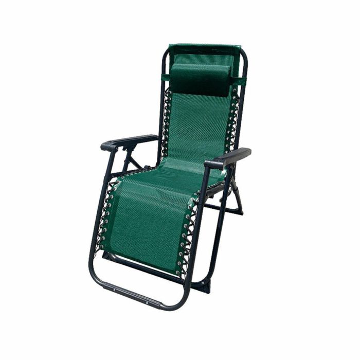 Marbueno Tumbona Plegable Acero Con Cojin Jardin y Piscina 90X66X108 cm Gravedad Cero Verde 10008 0 Marbueno Tumbona Plegable Acero Con Cojin Jardin y Piscina 90X66X108 cm Gravedad Cero Verde 10008 0