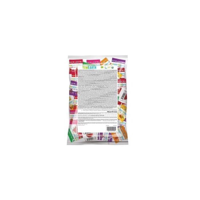 YUM EARTH Piruletas Orgánicas Sabor Frutas Variadas 100 Uds - Sin Gluten, Veganas, Sin Alérgenos Mayores
