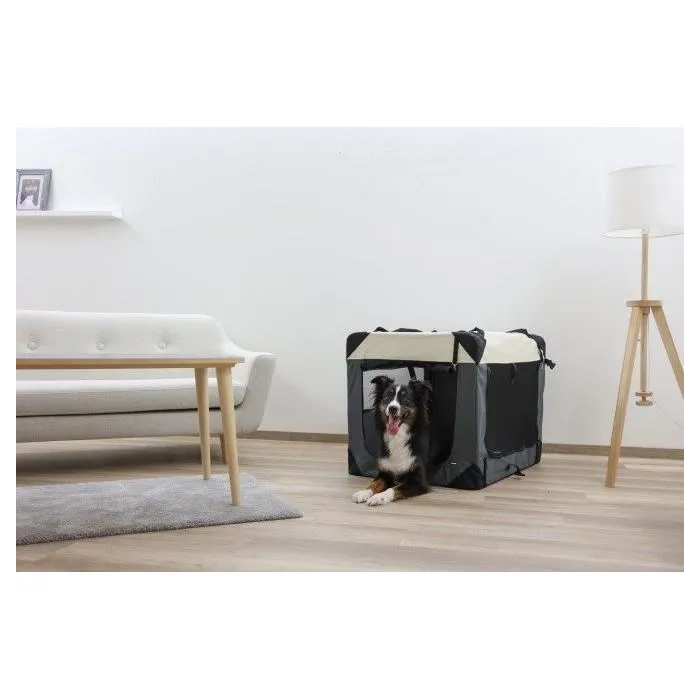 Kerbl Caja de transporte Journey 81 x 58 x 58 cm Gris / Beige KER4018653805985 4 Kerbl Caja de transporte Journey 81 x 58 x 58 cm Gris / Beige KER4018653805985 4