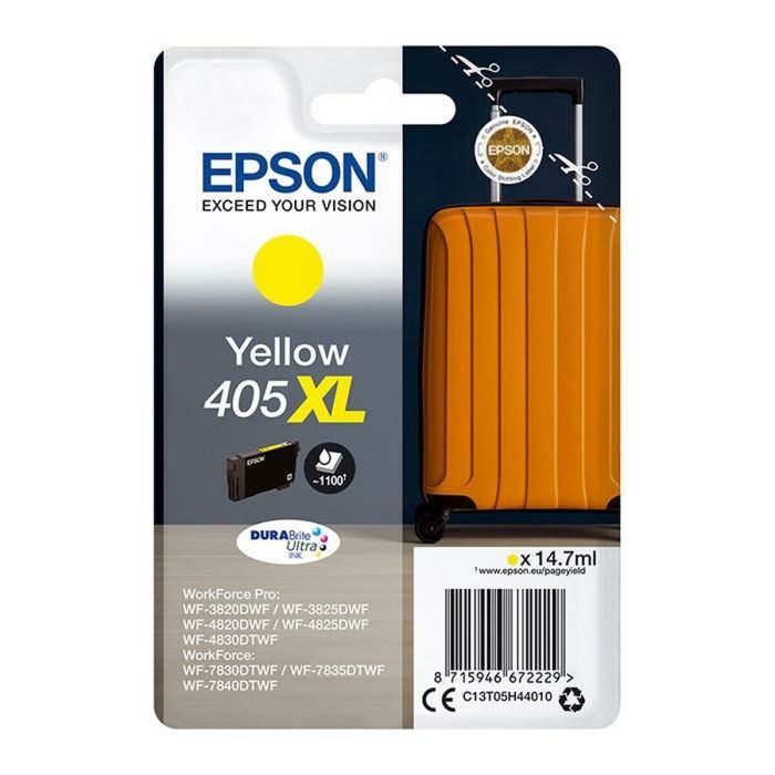 Cartucho de Tinta Original Epson WF-3820DWF, 3825DWF, 4820DWF, 4825DWF, 4830DWF, WF-7830DTWF, 7835DTWF, 7840DTWF Amarillo (8 Uni 1