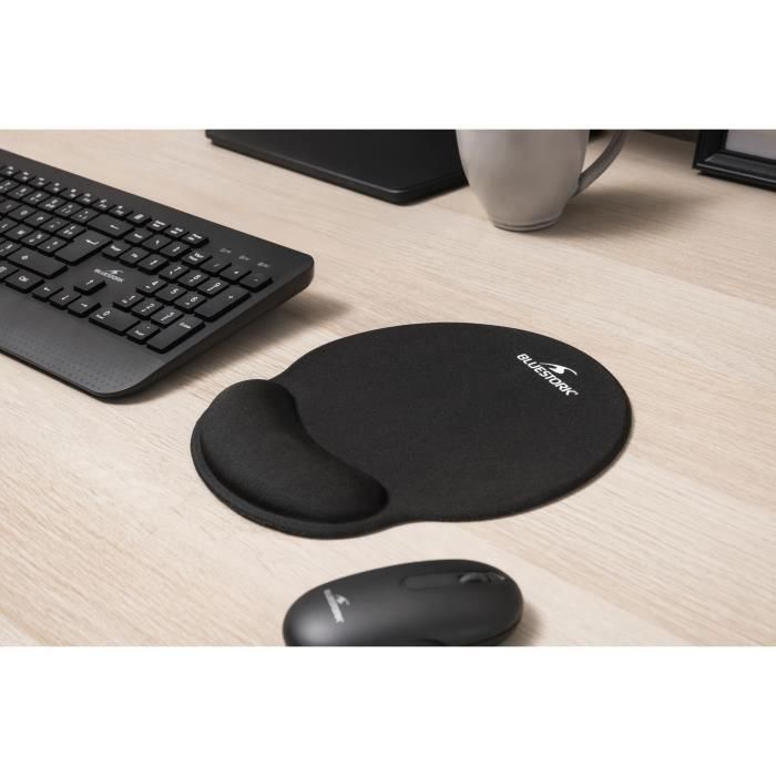 Bluestork BS-PAD-ERGO Alfombrilla de ratón ergonómica con Reposamuñecas, Grosor 3 mm 5
