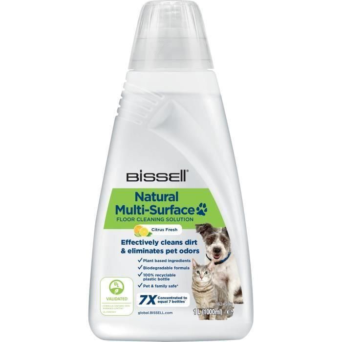Limpiador de pisos con fórmula Natural - BISSELL - B3122 Crosswave - 1L, Especial Mascotas, Limpieza Multisuperficie Limpiador de pisos con fórmula Natural - BISSELL - B3122 Crosswave - 1L, Especial Mascotas, Limpieza Multisuperficie