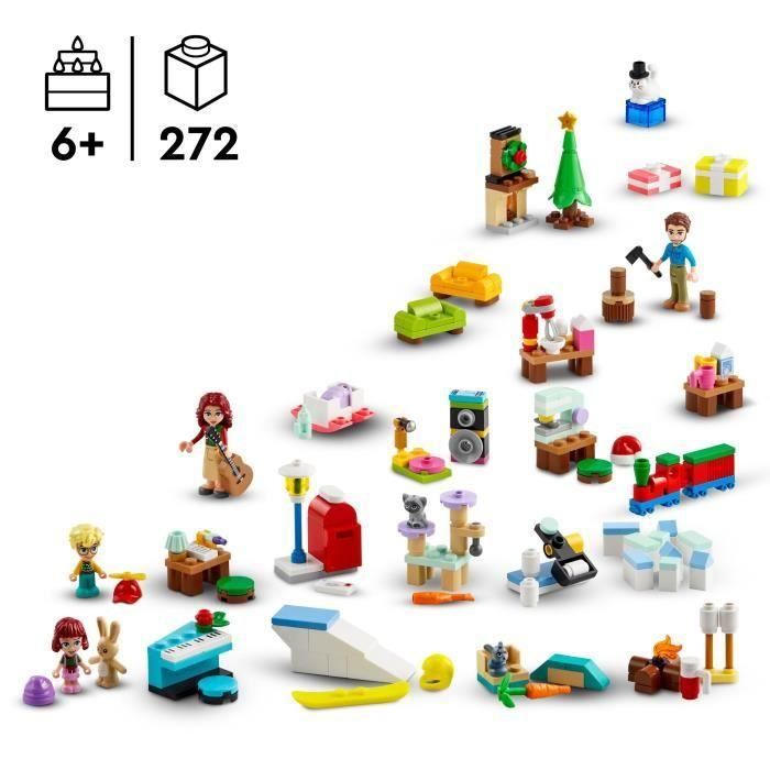 LEGO 42637 Friends Calendario de Adviento 2024 - Regalos antes de Navidad, Incluye 5 Personajes 1