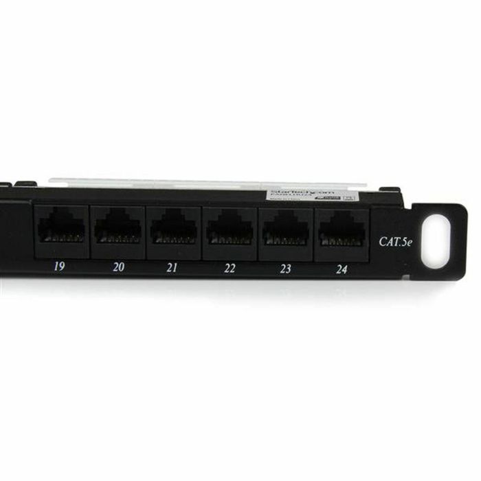 Patch Panel 24 Puertos UTP Categoría 5e Startech PANELHU24 5 Patch Panel 24 Puertos UTP Categoría 5e Startech PANELHU24 5