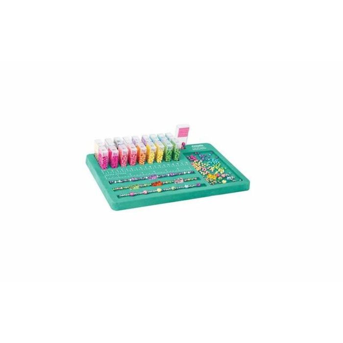 Laboratorio de perlitas para crear joyas. 2500 abalorios en colores variados. 25,5x30,5x5 cm 1