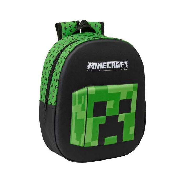 Safta Mochila Guarderia 3D Minecraft 27x33x10 cm 0 Safta Mochila Guarderia 3D Minecraft 27x33x10 cm 0