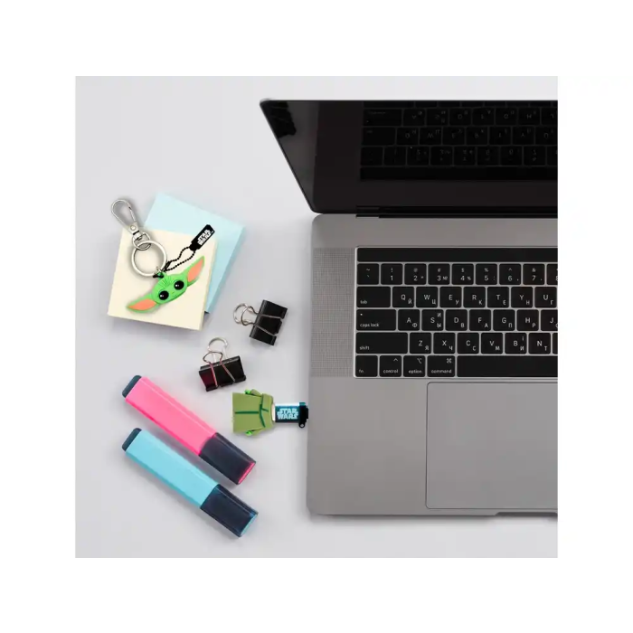 Wondee Mandalorian Grogu Memoria USB 32GB Llavero con Figura de Grogu y Adaptador USB C 7